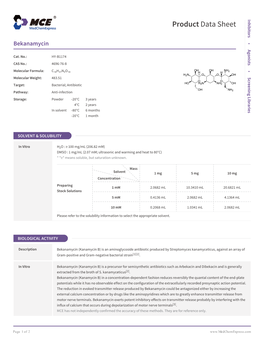 Bekanamycin | Medchemexpress