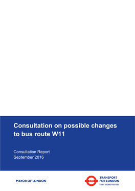 As- Consultation on Possible Changes to Bus Route