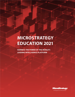 Microstrategy Education 2021