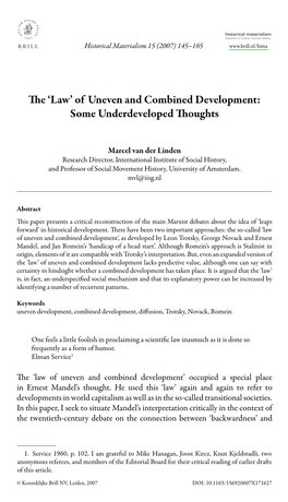 'Law' of Uneven and Combined Development