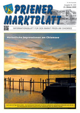 Priener Marktblatt · Oktober 2020 Seite 2