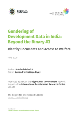 Gendering of Development Data in India: Beyond the Binary #3
