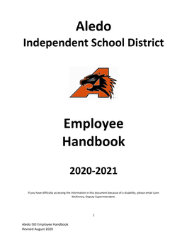 2020-2021 Employee Handbook