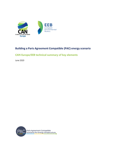 Building a Paris Agreement Compatible (PAC) Energy Scenario