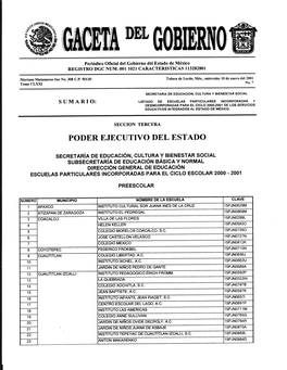 Poder Ejecutivo Del Estado