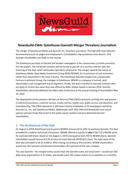 Gatehouse-Gannett Merger Threatens Journalism