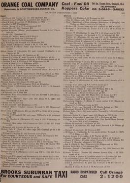 ORANGE COAL COMPANY ■ TELEPHONES Successors to SPOTTISWOODE-CUSACK CO