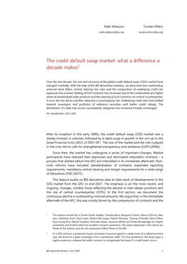 The Credit Default Swap Market: What a Difference a Decade Makes1