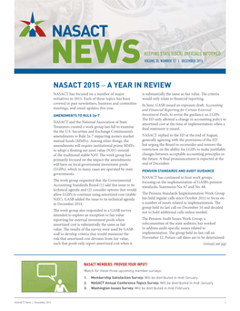 NASACT News, December 2015