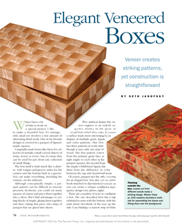 Elegant Veneered Boxes