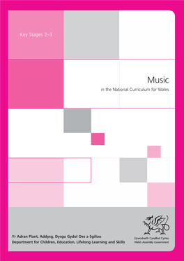 Music in the National Curriculum for Wales