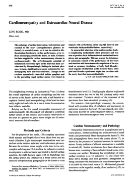 Cardioneuropathy and Extracardiac Neural Disease