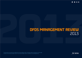 Dfds Management Review 2013