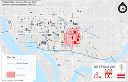 2015 Papal Visit Capitol Closures and Detours