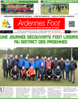Ardennes Foot Journal D’Informations Du District Des Ardennes De Football