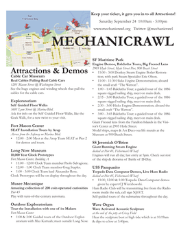 Mechanicrawl.Org Twitter: @Mechanicrawl MECHANICRAWL
