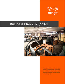 Business Plan 2020/2021