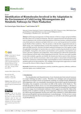 Identification of Biomolecules Involved in the Adaptation to The