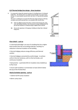 Q.9 Thermal Bridge Free Design - Three Locations