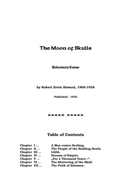 The Moon of Skulls