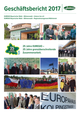 25 Jahre Grenzüberschreitende Zusammenarbeit. EUREGIO Geschäftsbericht 2017 – SEITE 2