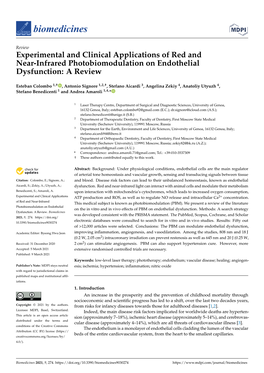 Experimental and Clinical Applications of Red and Near-Infrared Photobiomodulation on Endothelial Dysfunction: a Review