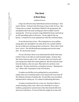 The Hunt: a Short Story