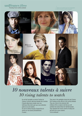 10 Nouveaux Talents À Suivre