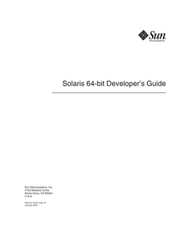 Solaris 64-Bit Developer's Guide