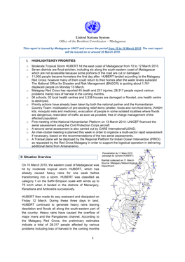 Madagascar Sitrep Floods