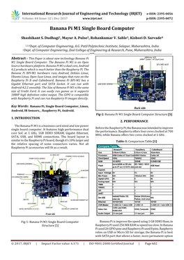 Banana Pi M1 Single Board Computer