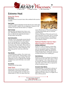Extreme Heat Preparedness