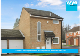 2 Gillfield Close, High Wycombe, Buckinghamshire