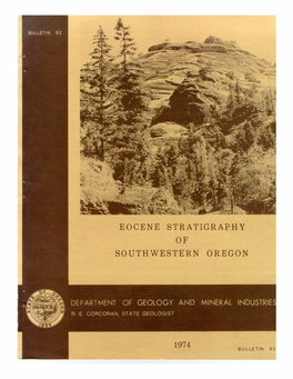 DOGAMI Bulletin 83, Eocene Stratigraphy of Southwestern Oregon