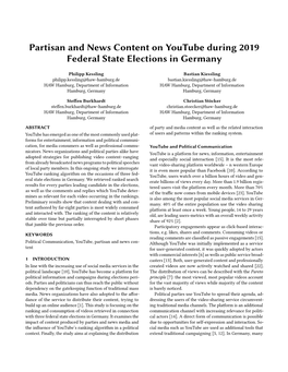 Partisan and News Content, Participation and Content Curation