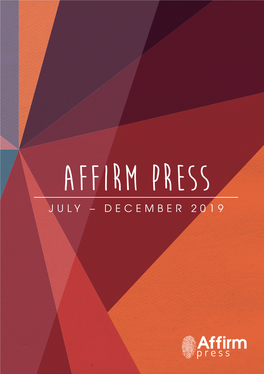 Affirm Press Kids List: a Combination of the Best Emerging Talent and Some of the Industry’S Most-Loved Creators