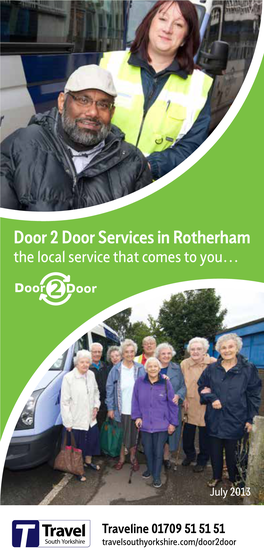 Door 2 Door Services in Rotherham the Local Service That Comes to You…