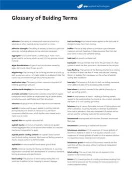 Glossary of Buiding Terms