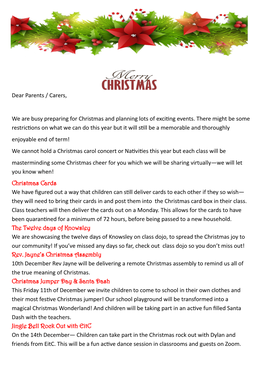 Christmas Newsletter