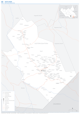 SOUTH SUDAN Budi County Reference Map