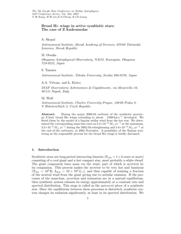 Broad Hα Wings in Active Symbiotic Stars: the Case of Z Andromedae