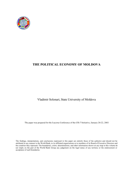 The Political Economy of Moldova