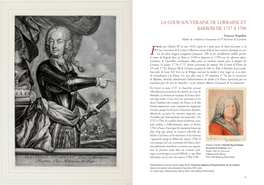 LA COUR SOUVERAINE DE LORRAINE ET BARROIS DE 1737 À 1790 Françoise Boquillon Maître De Conférences Honoraire De L’Université De Lorraine