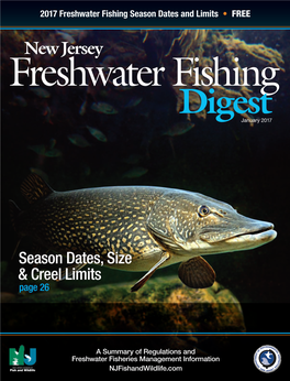 New Jersey Freshwater Fishing Digest January 2017