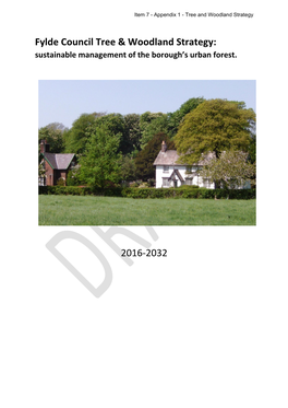 Fylde Council Tree & Woodland Strategy: 2016-2032