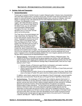 Section 4 – E Nvironmental Inventory and Analysis