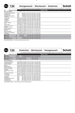 Buslinien 134 201 241