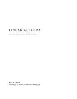 Linear Algebra