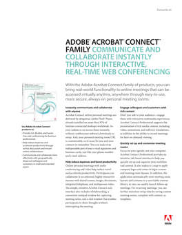 Adobe Acrobat Connect Family