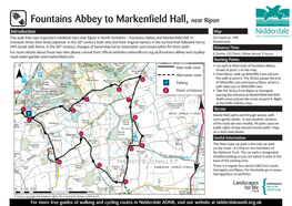 Fountains Abbey to Markenfield Hall, Near Ripon